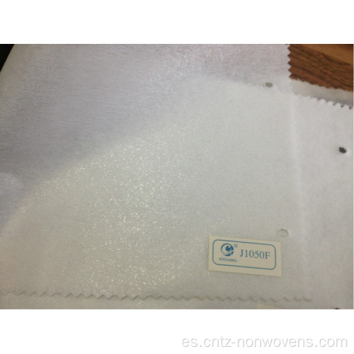 Interlinaciones no tejidas de tela de fusión de pegamento con recubrimiento de poliéster